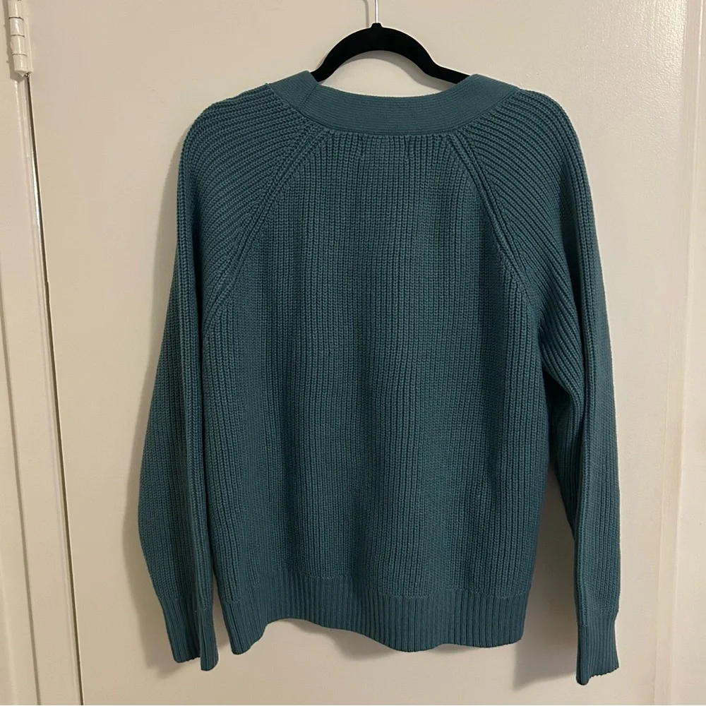 Old Navy Teal Button Down Cardigan Sweater - Picture 5 of 5